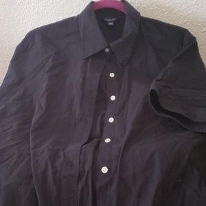 Lands End Short Sleeve Womens Button Up